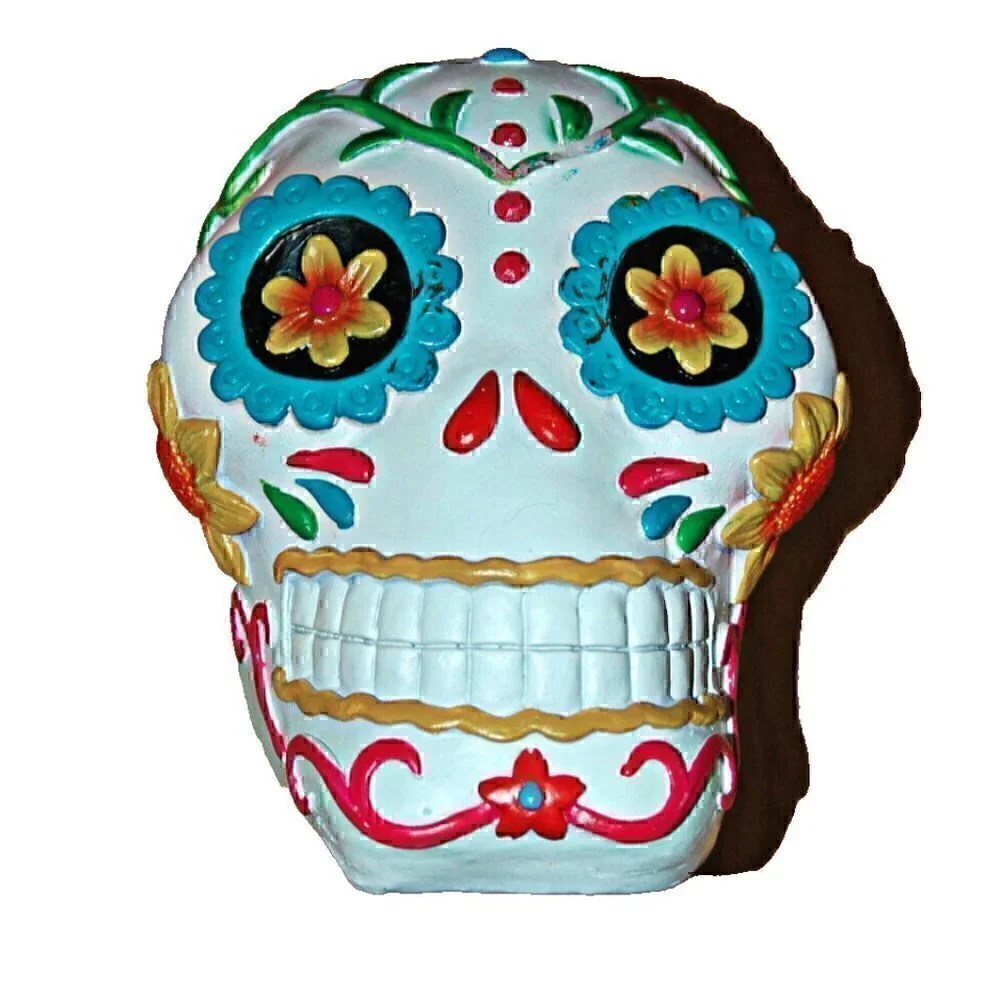 Skull Face Figurines Skeleton Dead Heads Decor